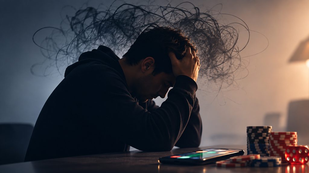 O transtorno do jogo pode aparecer junto com outros problemas de saúde mental