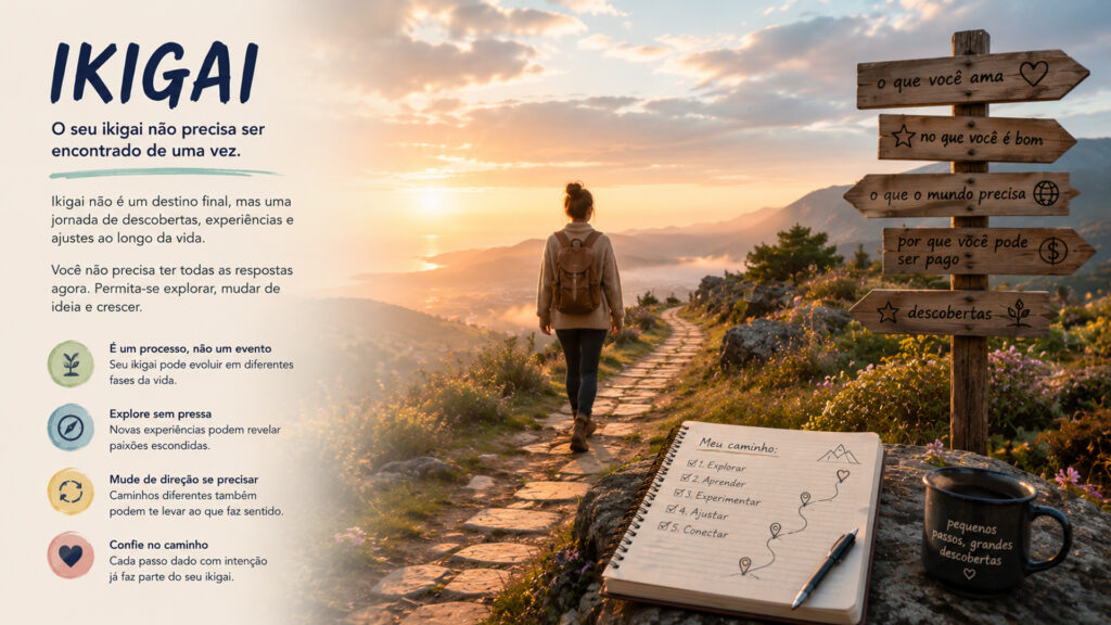 Ikigai - Seu ikigai não precisa ser encontrado de uma vez